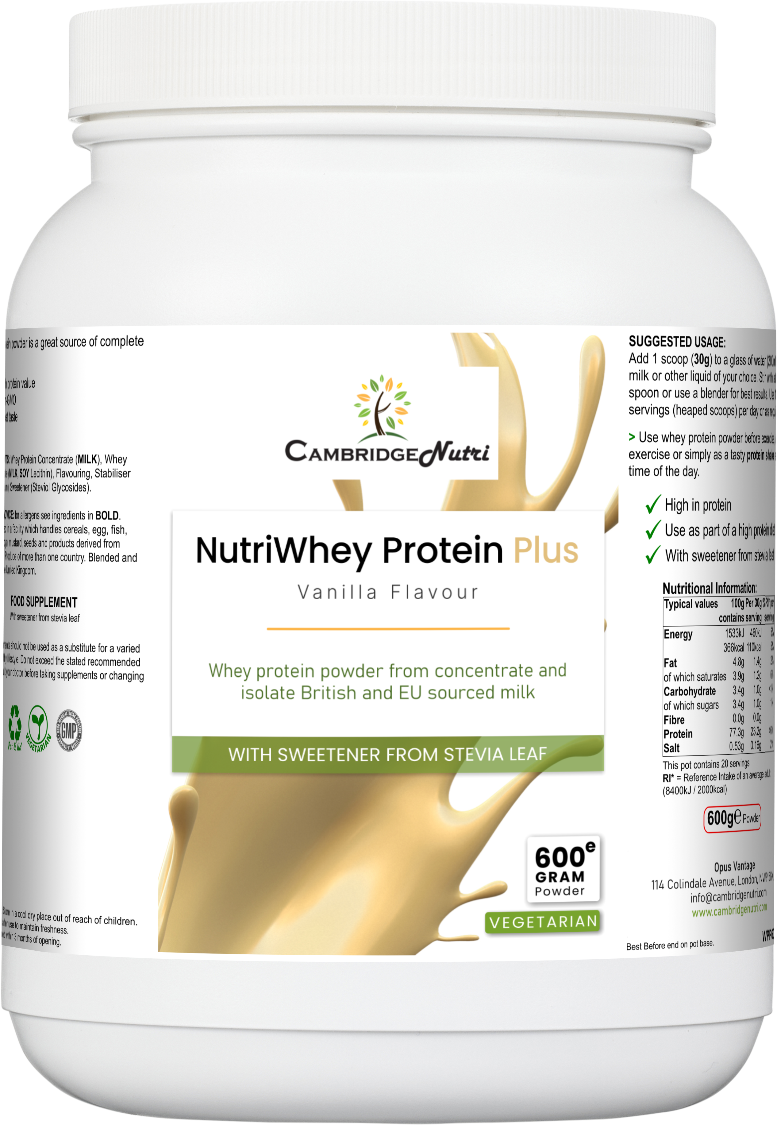 NutriWhey Protein Plus (Vanilla flavour)